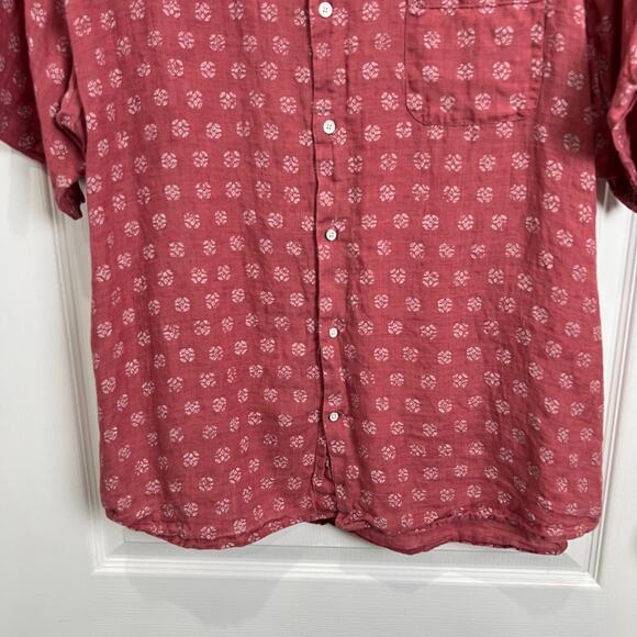 Peter Millar Seaside Men's Kiva Beach Linen Sport Shirt Men's Size XL - Picture 3 of 9